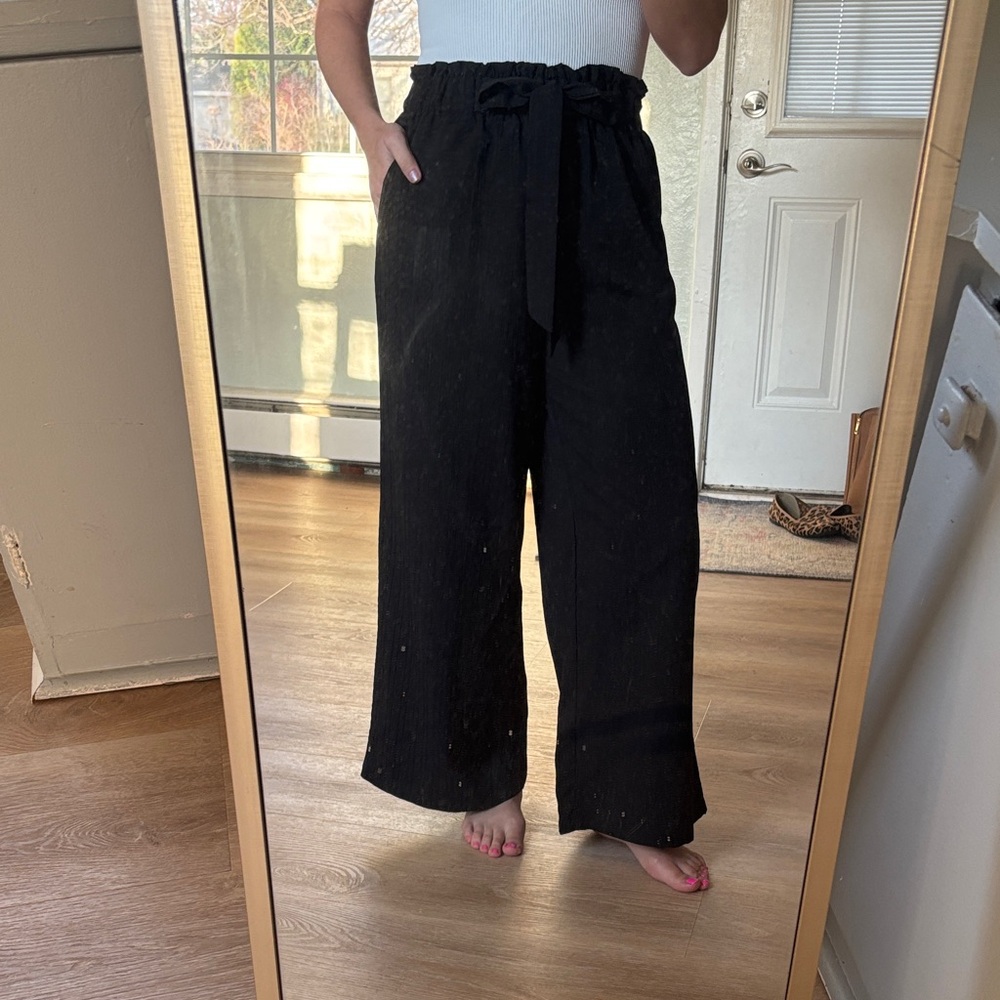 Wide Leg Pants - Black